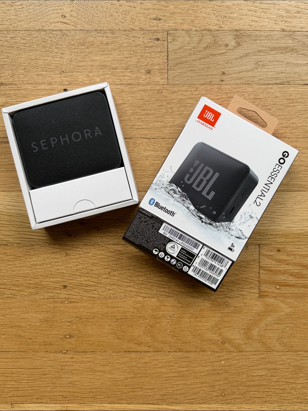 NWT/ NIB JBL Go Essential 2 Black Portable Bluetooth Speaker with Branded Grille